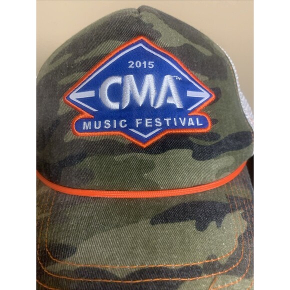 2015 CMA Music Festival Camo Trucker Hat NWT - Picture 2 of 8
